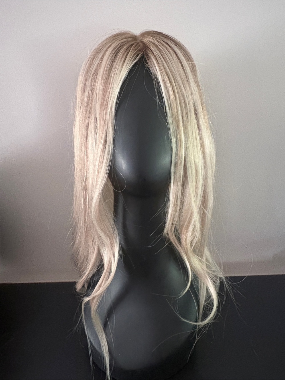 5 X 6.5 Monofilament Topper By Tresses By Juless Blonde 18” Human Hair